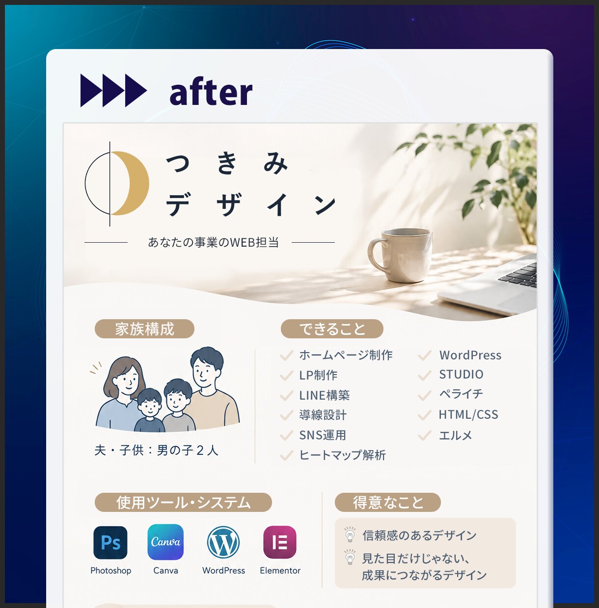 AIっぽいを卒業。AI文字画像をプロが整えます 「情報がごちゃごちゃしている」生成画像を伝わるデザインに イメージ5