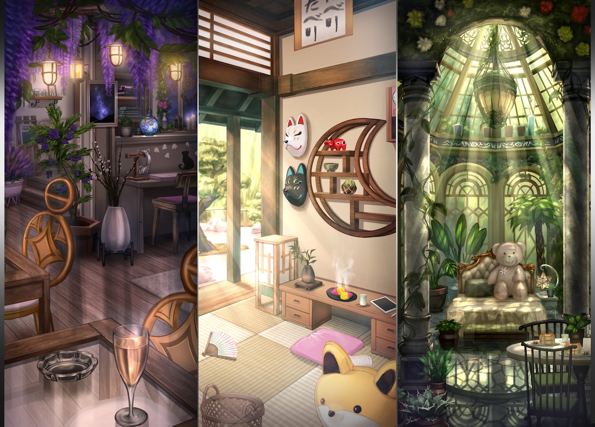 最短5日!★高品質な背景イラストを制作します 企業実績多数!VTuber様配信背景/IRIAM背景/etc イメージ10