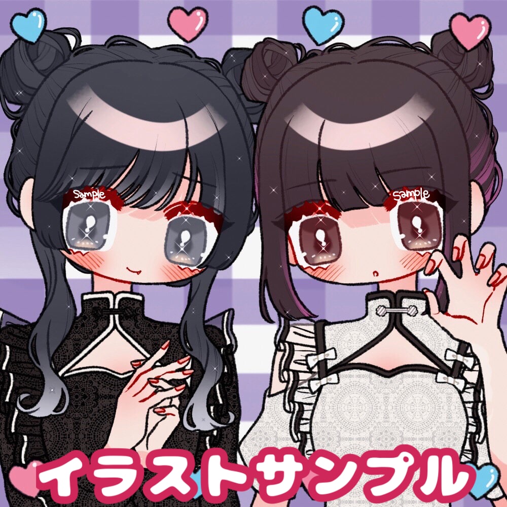 キラキラ可愛いミニキャライラストをお描きします 【SNSアイコン】キラキラ可愛いミニキャライラスト描きます！ イメージ7