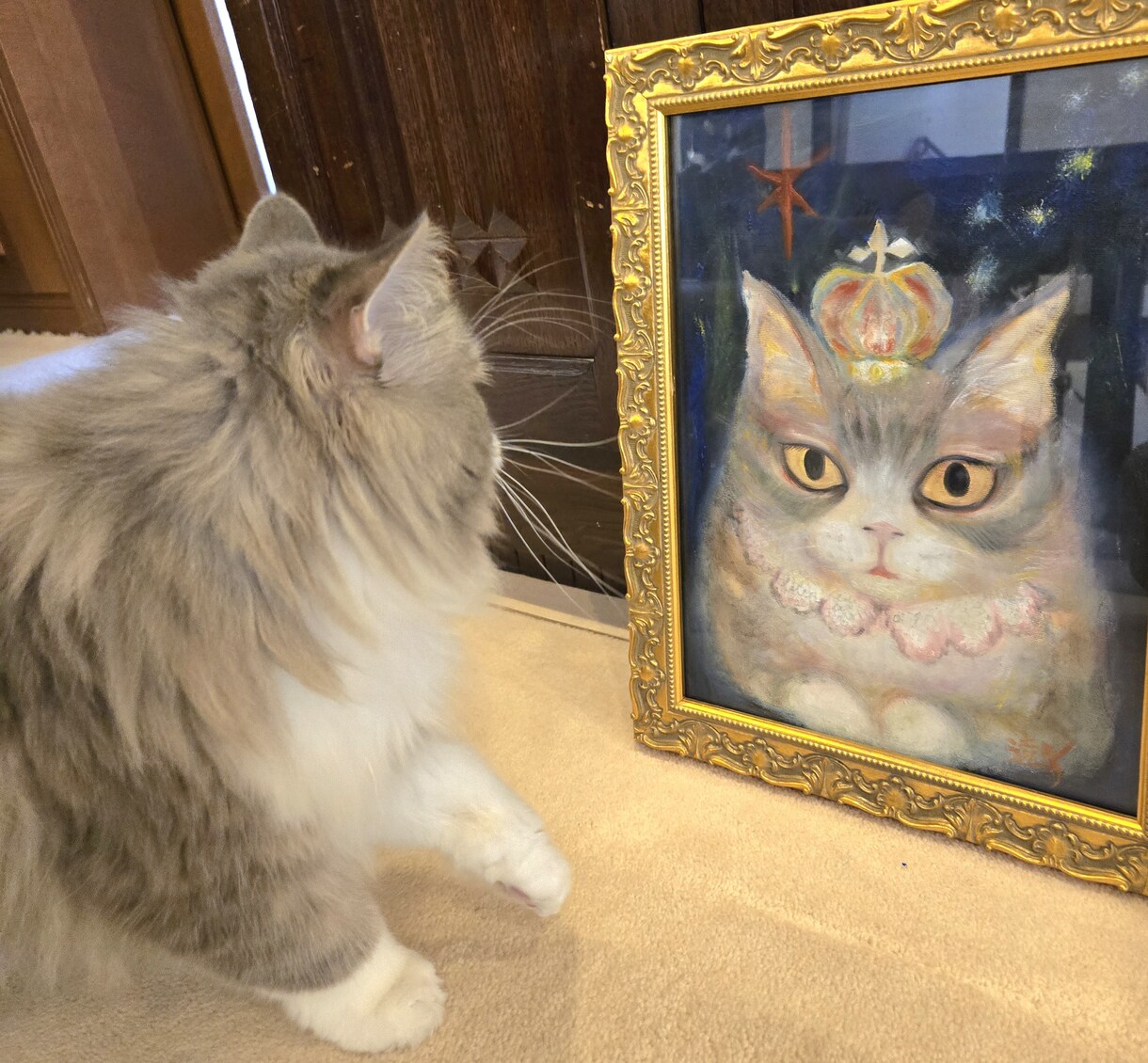 大切なペットを物語のある一枚に描きます 写真からその子らしさと愛情を一枚の絵に イメージ2