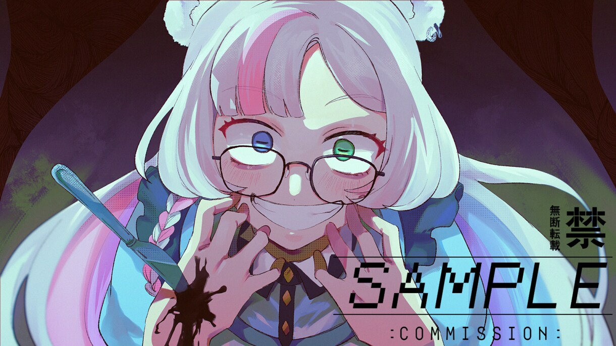 サムネイルやMV動画等の一枚絵イラストお描きします 歌ってみた動画や配信用のサムネ、SNSのヘッダーなど イメージ5