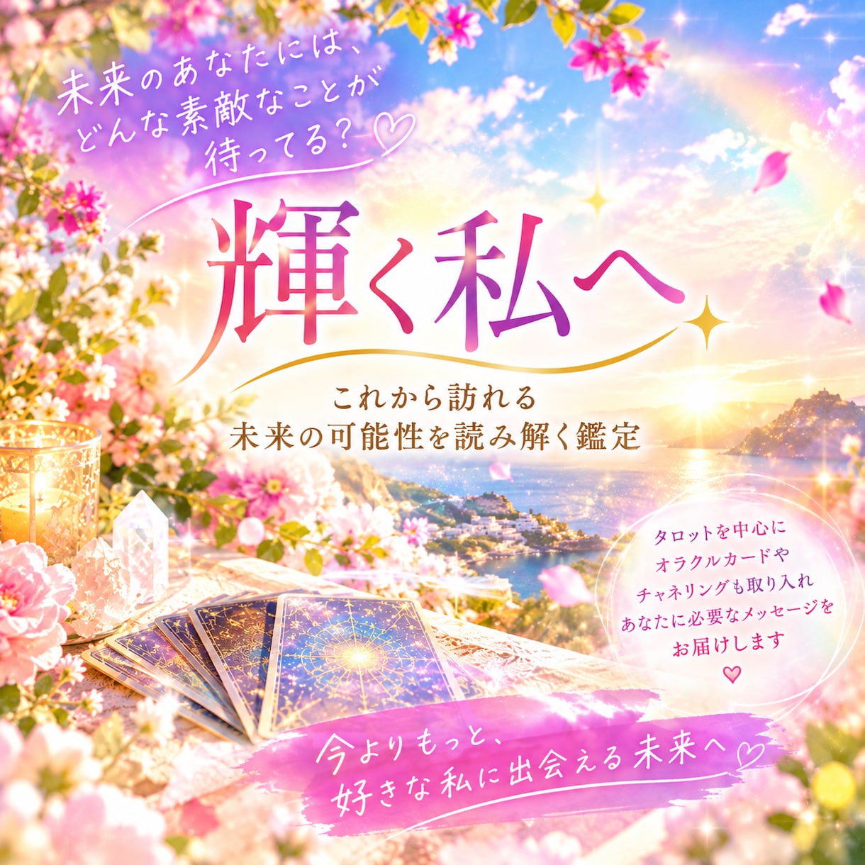 私、幸せになれる？ワクワク幸せな未来をお伝えします ✧輝く私へ✧これからあなたに訪れる素敵な流れを読み解きます イメージ1