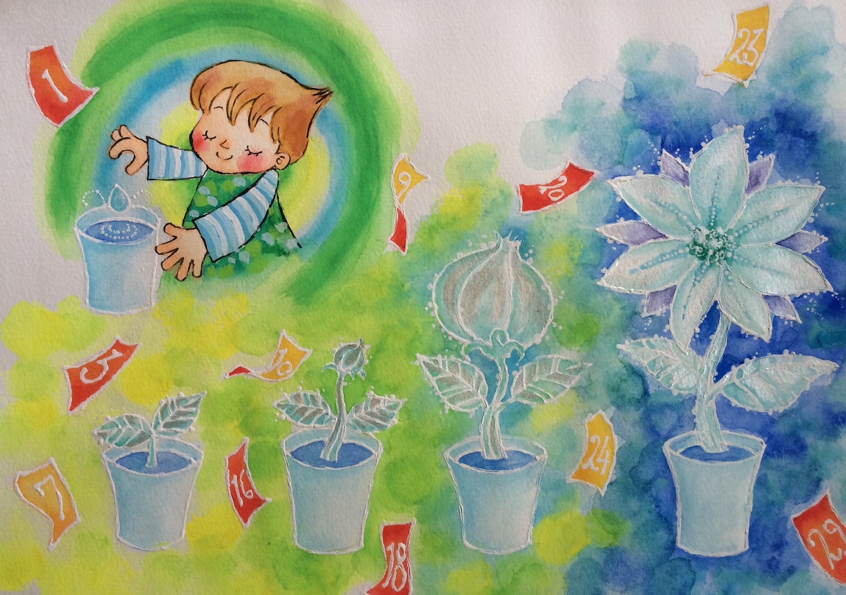 絵本の挿絵お描きします 水彩画、切り絵風のイラストであなたの絵本の世界を表現します イメージ6