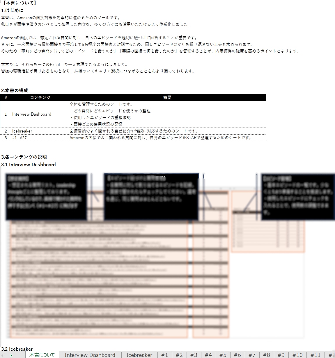 転職活動のお手伝いをします 【面接サポート】Amazon 想定質問集&回答準備ブック イメージ2