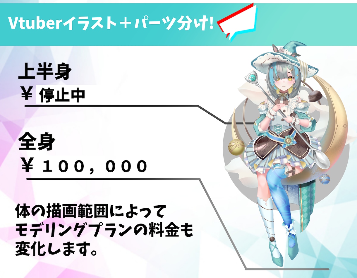 イラスト＋モデリング企業レベルVtuber作ります 紹介動画2万回再生の注目されるデザイン！有名事務所実績あり イメージ3