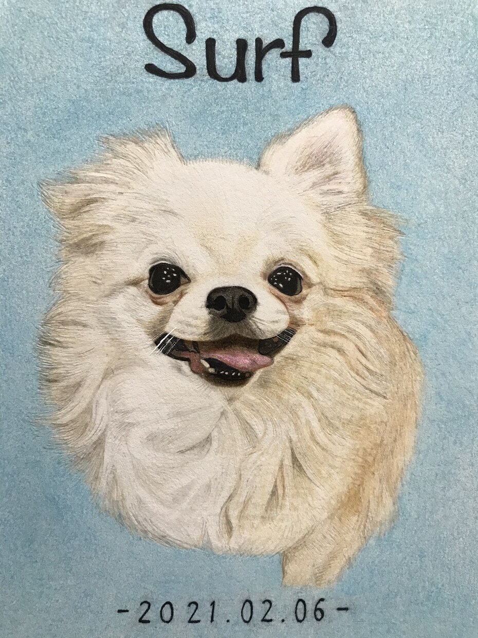 色鉛筆で人物、ペットの似顔絵、肖像画をお描きします 【A4サイズ】心を込めてお描きします！贈り物や記念にどうぞ♪ イメージ4