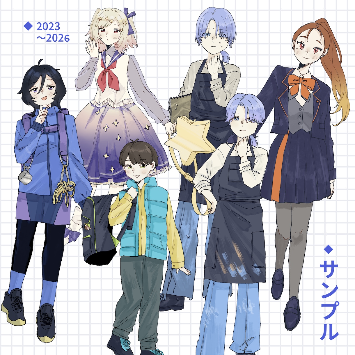 短い納期でOK！立ち絵制作します 最短一週間で納品！TRPGなどで使えるイラストを制作します！ イメージ5