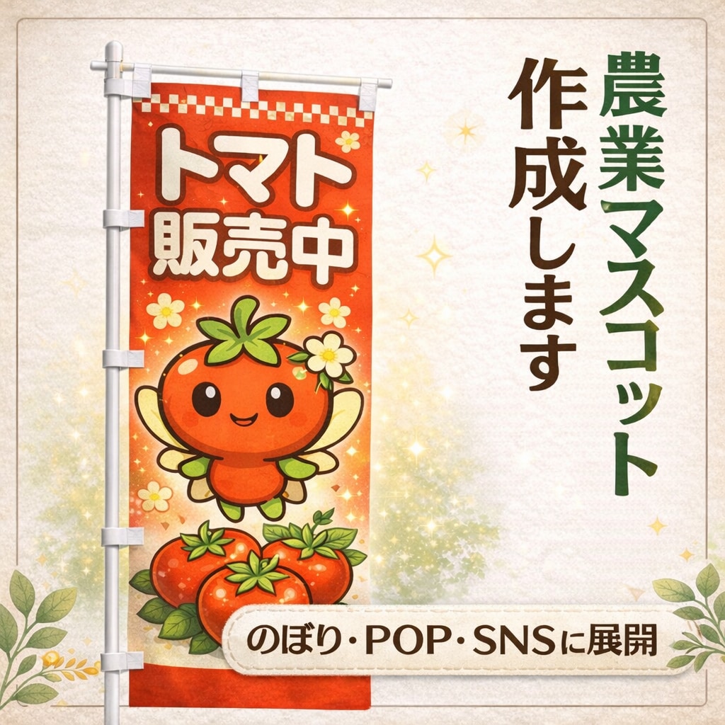 農業用マスコットキャラを作成します お客様に覚えられる農業マスコットキャラを作成 イメージ1