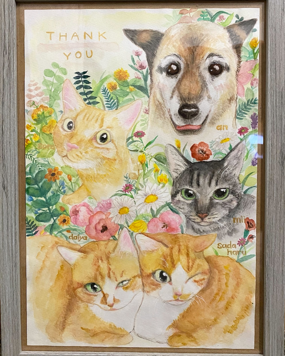 ふんわりリアルタッチペット似顔絵描きます 水彩絵の具と色鉛筆でほっこり似顔絵。プレゼントやご自宅用に イメージ3