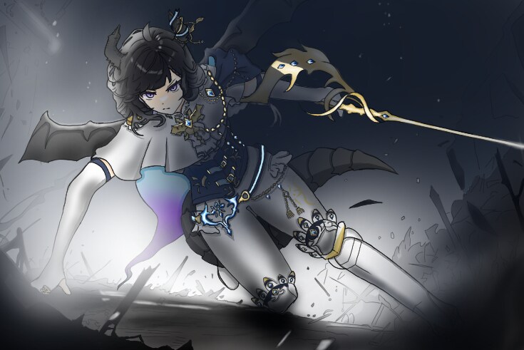 イラスト作成致します 1枚絵、配信用サムネや歌ってみた動画のサムネ等 イメージ2
