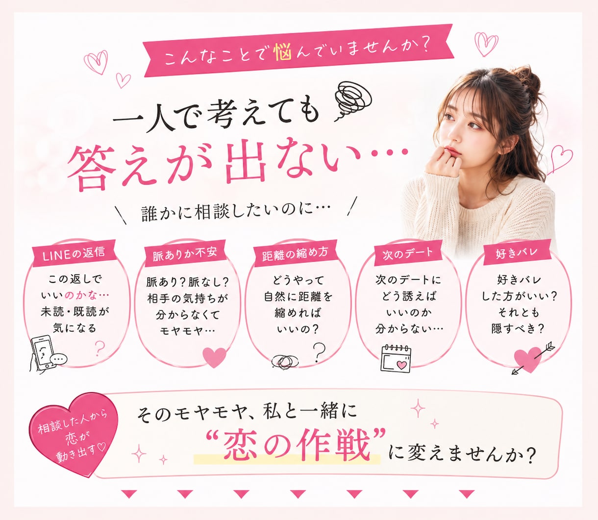 好きな人を振り向かせる恋愛作戦会議します 好きな人と高確率で両想い♡LINE・脈あり・次の一手を分析 イメージ2