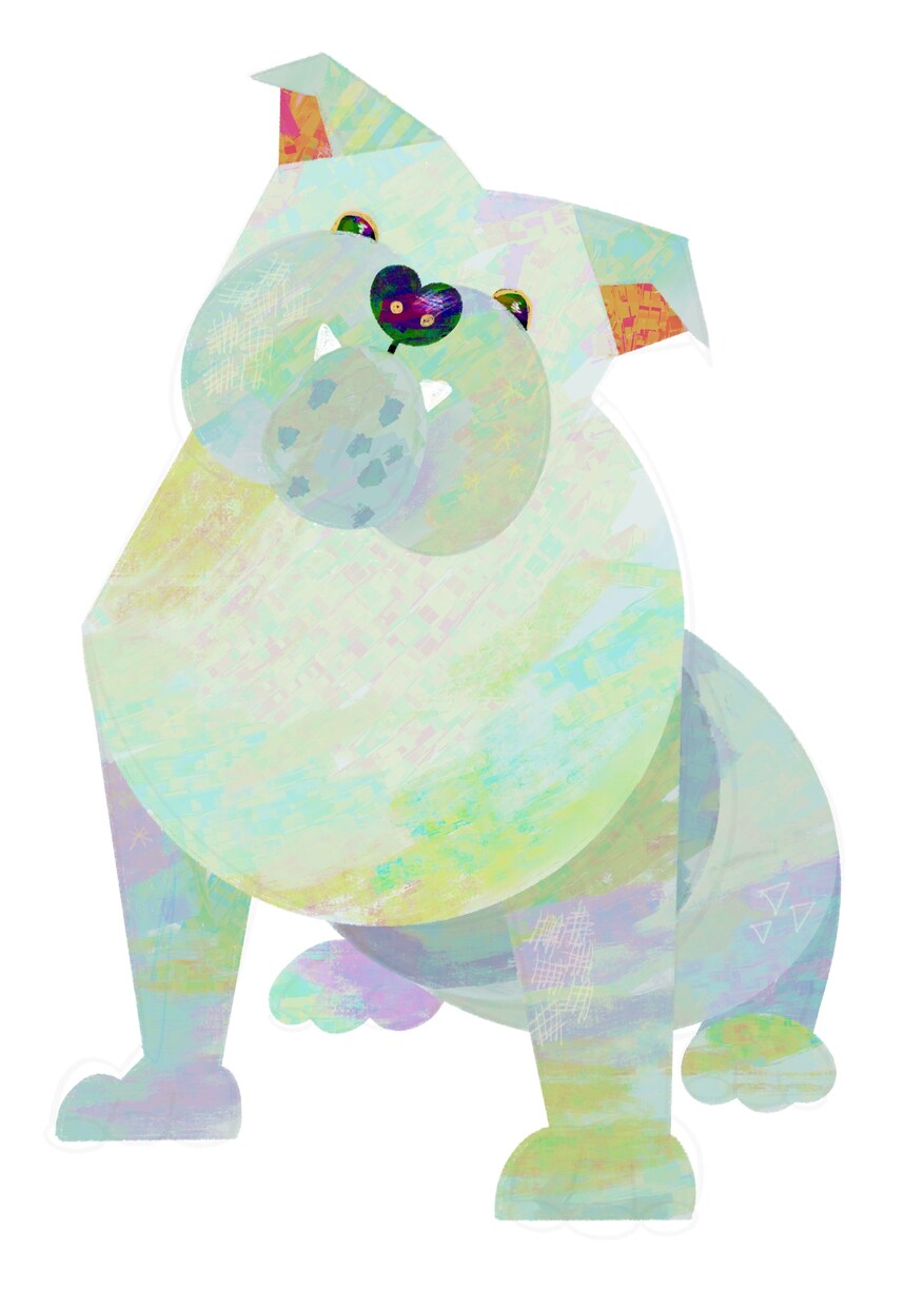 カラフルでお洒落なペットのイラスト描きます あなたのペットのイメージカラーは？ イメージ2