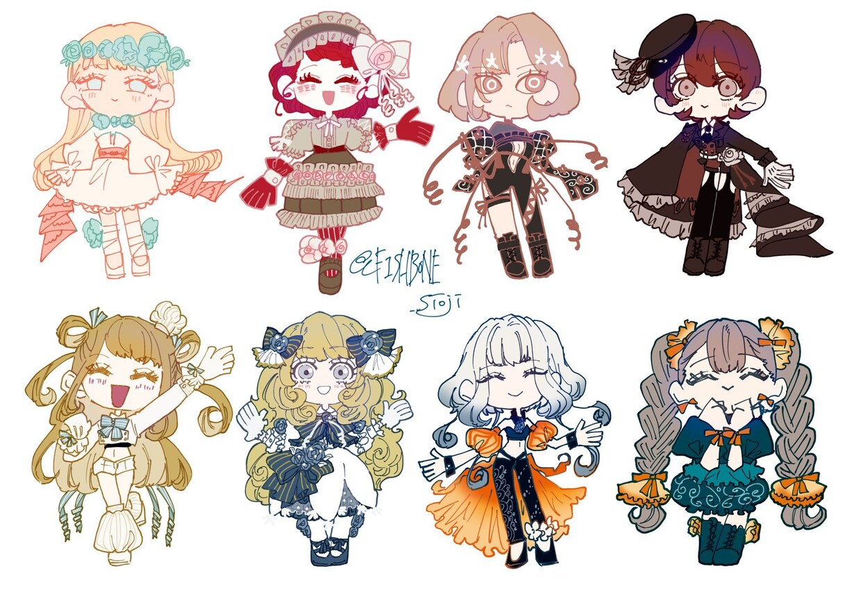 イラスト描きます ドレスデザインから立ち絵、一枚絵まで幅広く！ イメージ6