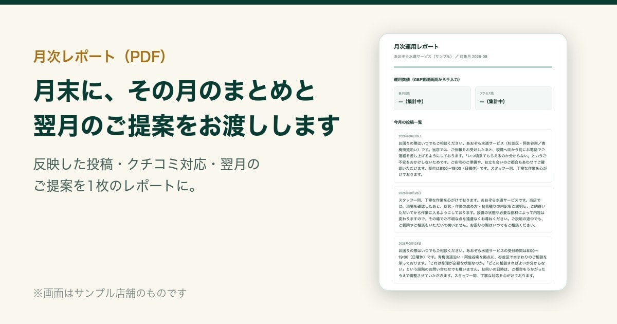 Googleマップの投稿とクチコミ返信を代行します 競合を調べた根拠つき提案。承認分だけ投稿します イメージ3