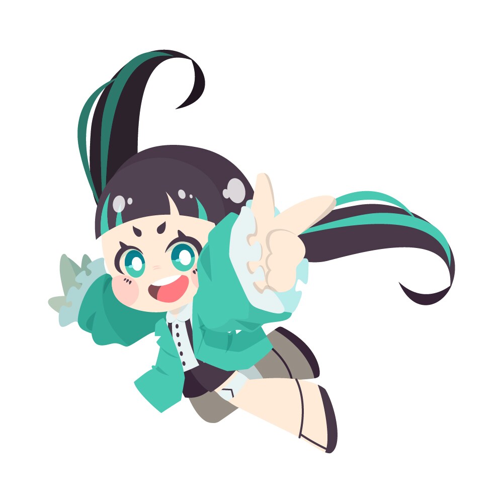 ちびキャラのループアニメーション素材を制作します ちびキャラがふわふわ動く！OPやEDなどの素材にどうぞ！ イメージ2
