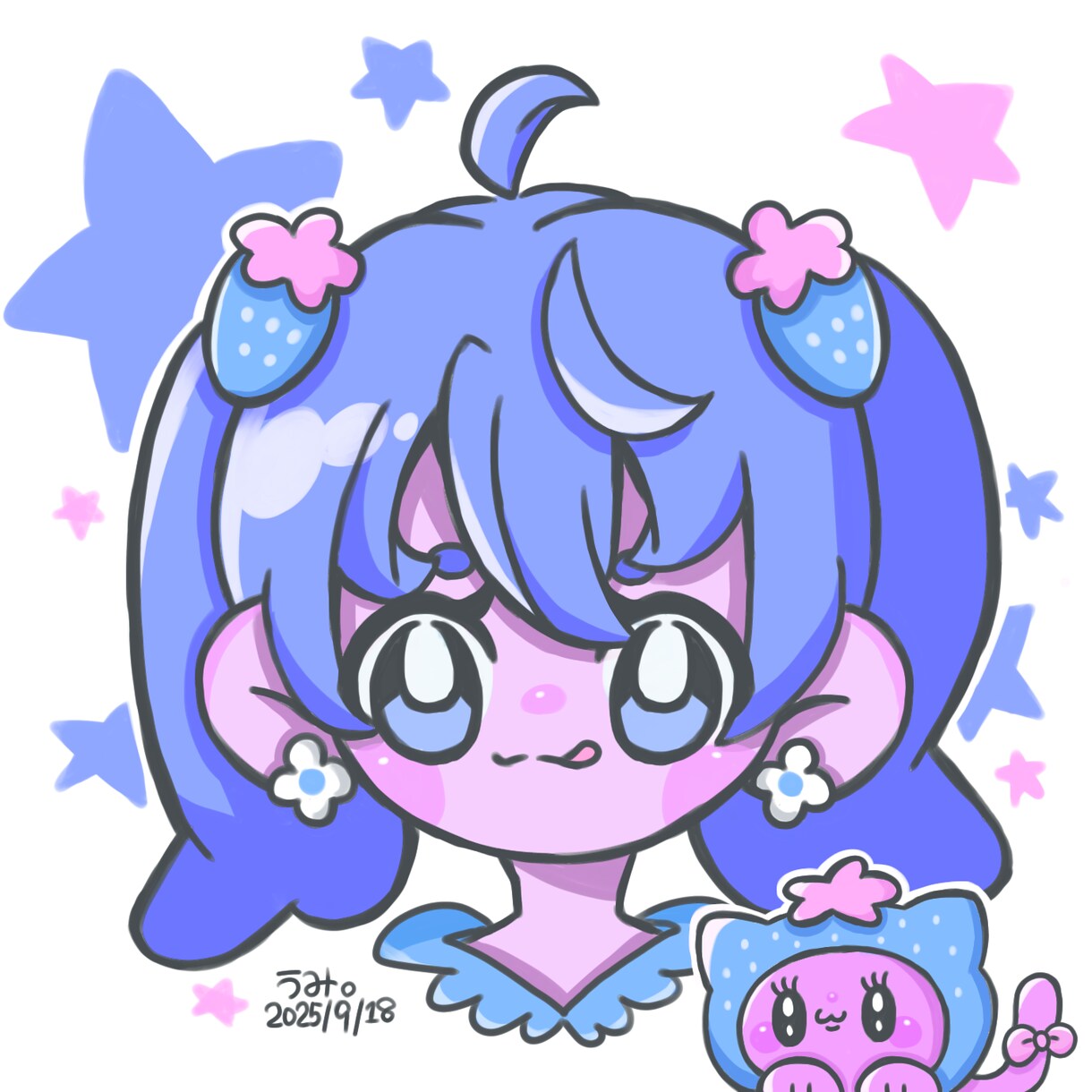 かわいいイラストを提供します かわいくてキラキラしたイラストを制作します イメージ3