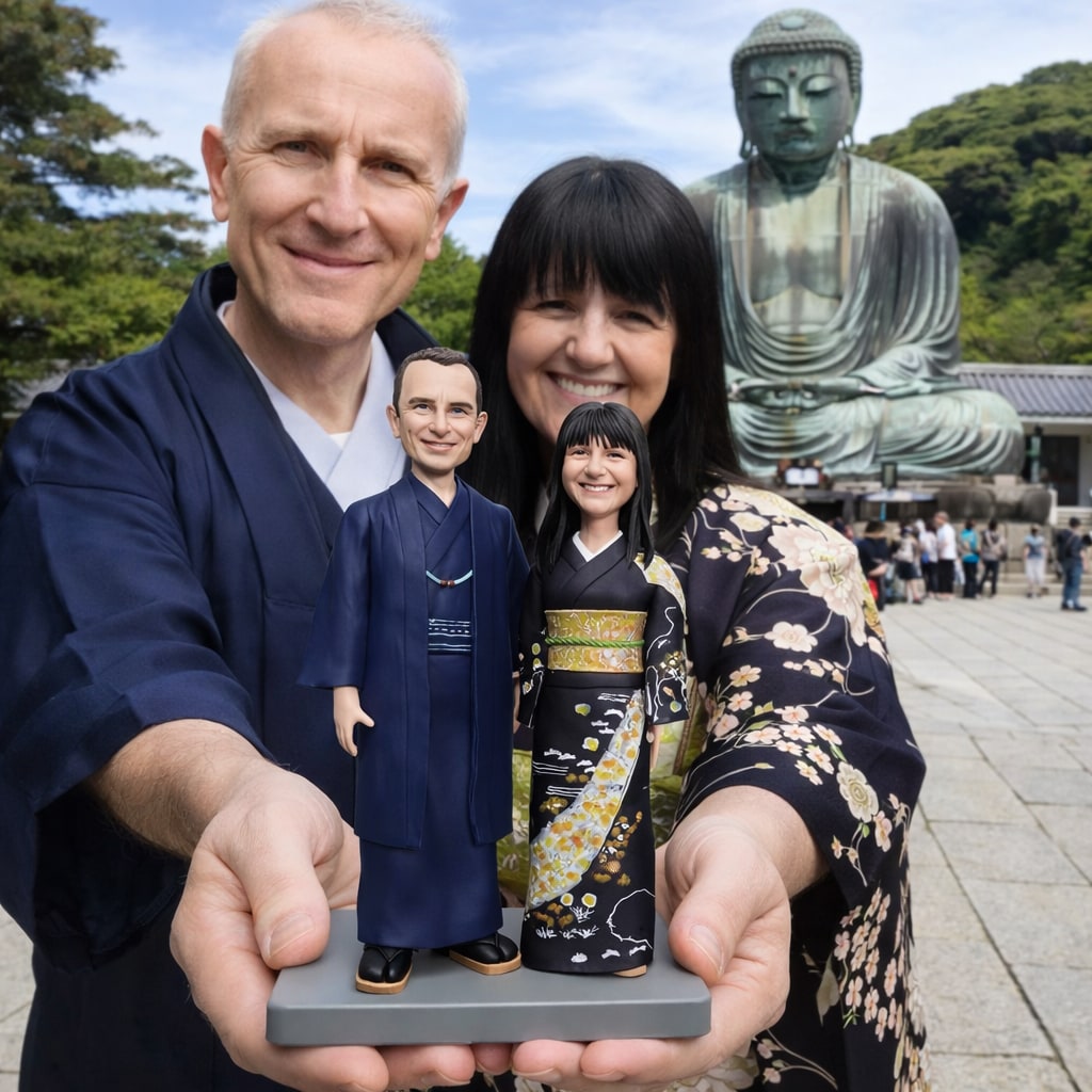 結婚祝い写真から作るフィギュア｜結婚式似顔人形ます オーダーメイド新郎新婦 結婚記念日ギフト 特別なプレゼント イメージ5