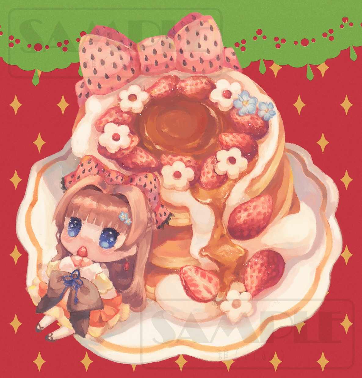 あなたのモチーフでグッズ向け食べ物イラスト描きます Vtuber様モチーフのグッズにオススメ【リテイク無制限】 イメージ2