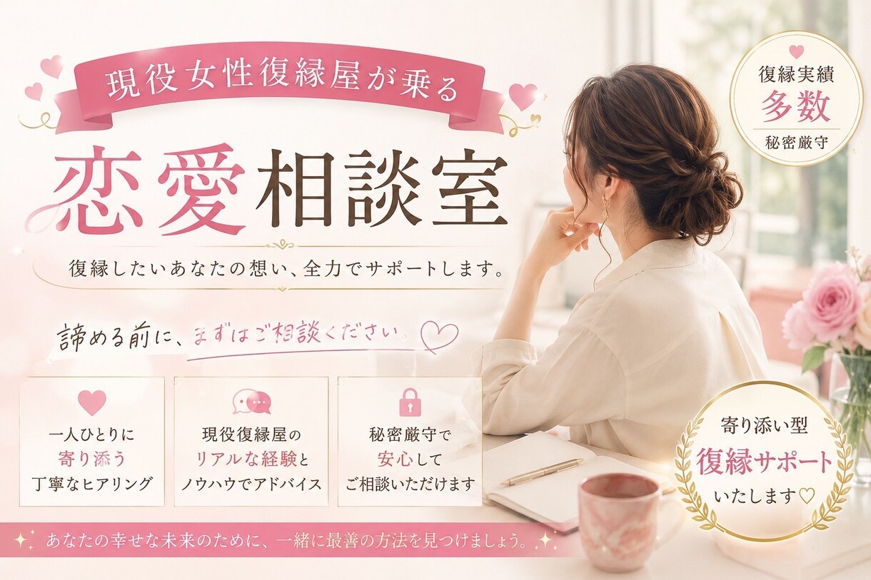 恋愛相談全般愚痴それ以外でもお話しなんでも聞きます 恋愛相談以外どんなお話であれあなたの一助になれば嬉しいです。 イメージ1