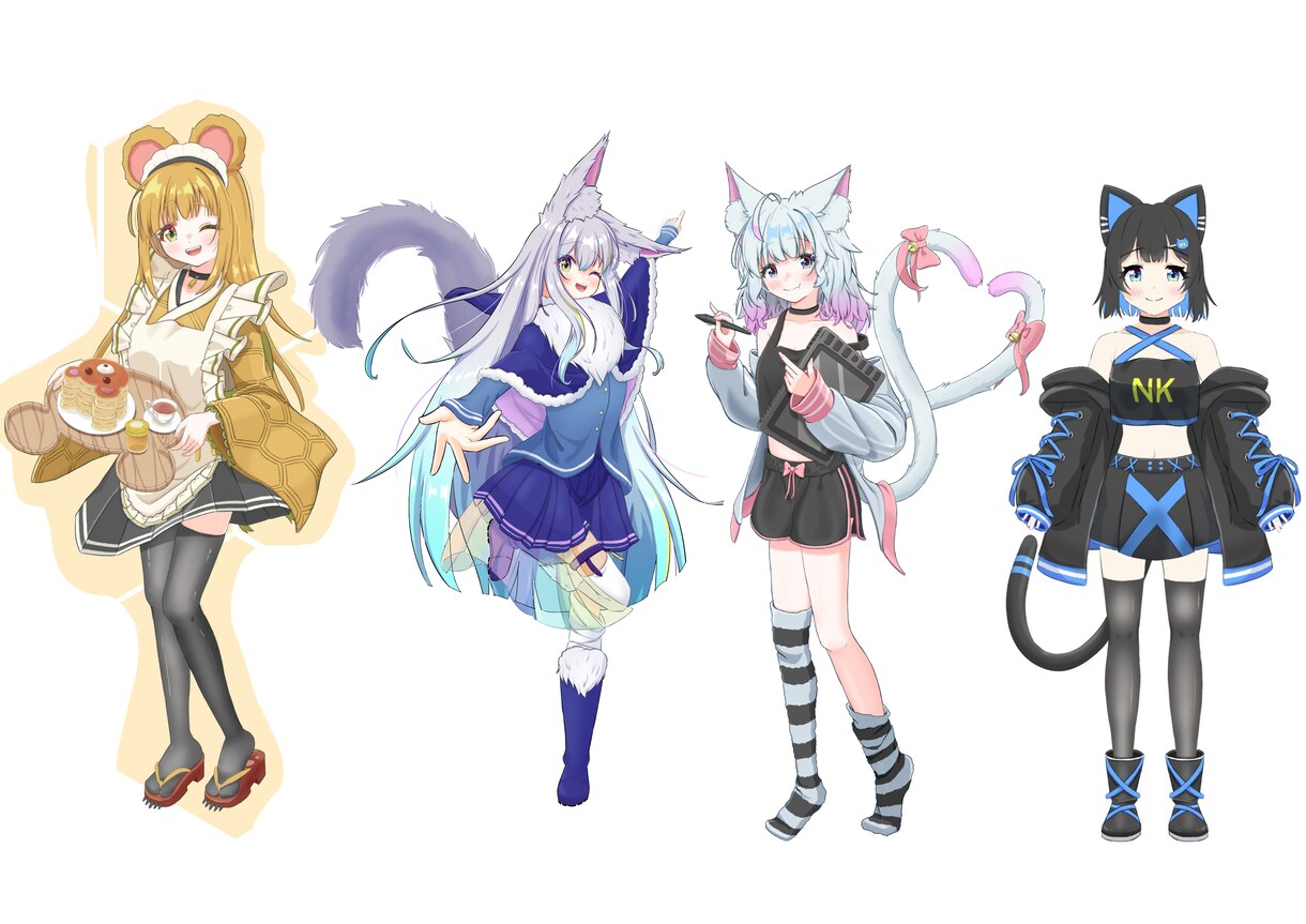 かわいいケモミミキャラクター制作します キャラデザ、アイコン、スタンプなど受け付けます イメージ5