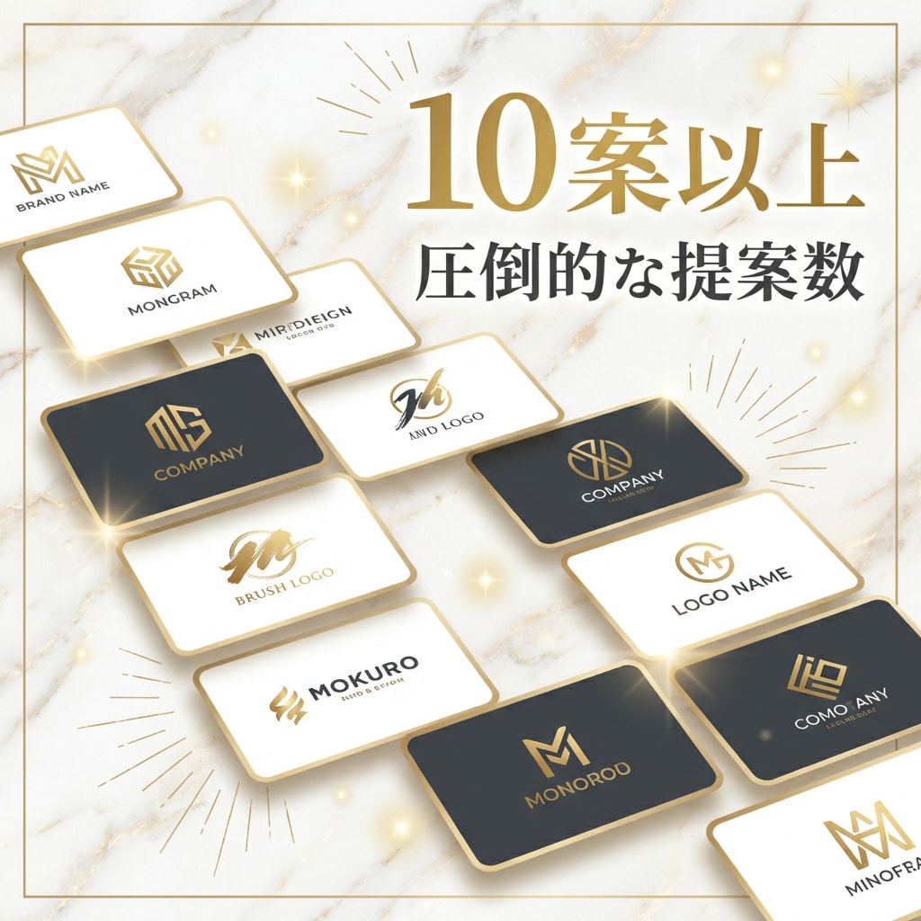 商用可！プロ級AIロゴを即日10案ご提案します 質×量で圧倒！イメージが固まってなくてもOK、理想を形に イメージ2