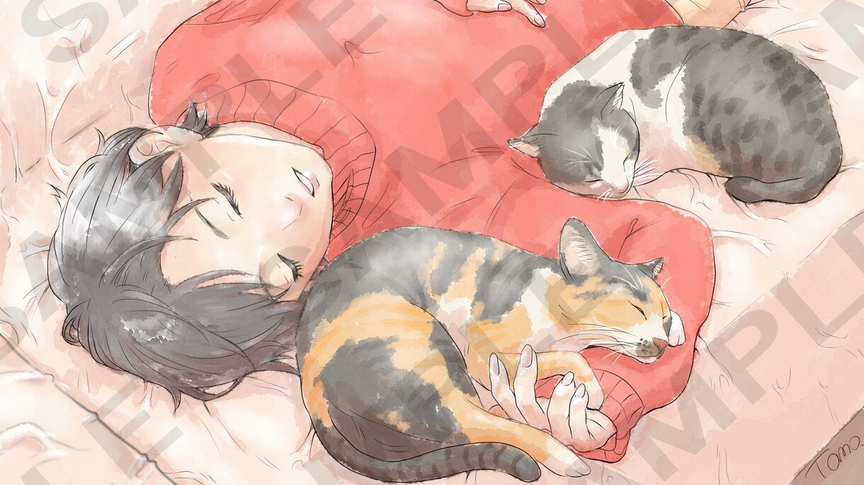 お手頃価格でイラスト制作いたします 温かい雰囲気、寂しい雰囲気のイラストが得意です。 イメージ3