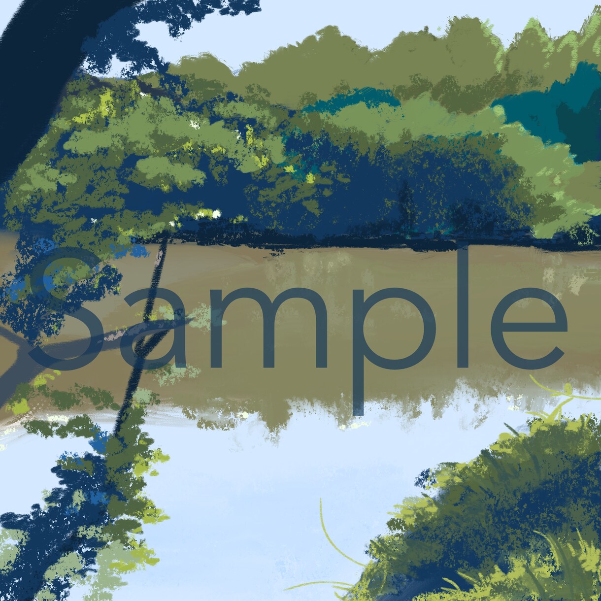 写真を参考に風景イラストを描きます デジタルで簡単な風景、背景を描きます。 イメージ4