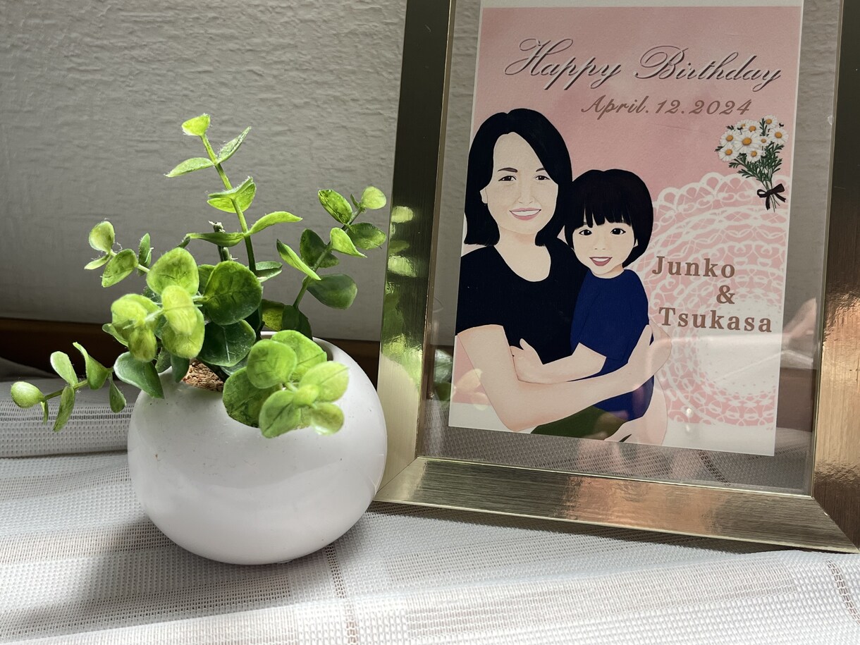 誕生日プレゼントおすすめ。大切な人の似顔絵描きます 誕生日にお渡しする似顔絵をリアルで柔らかい雰囲気で描きます！ イメージ6