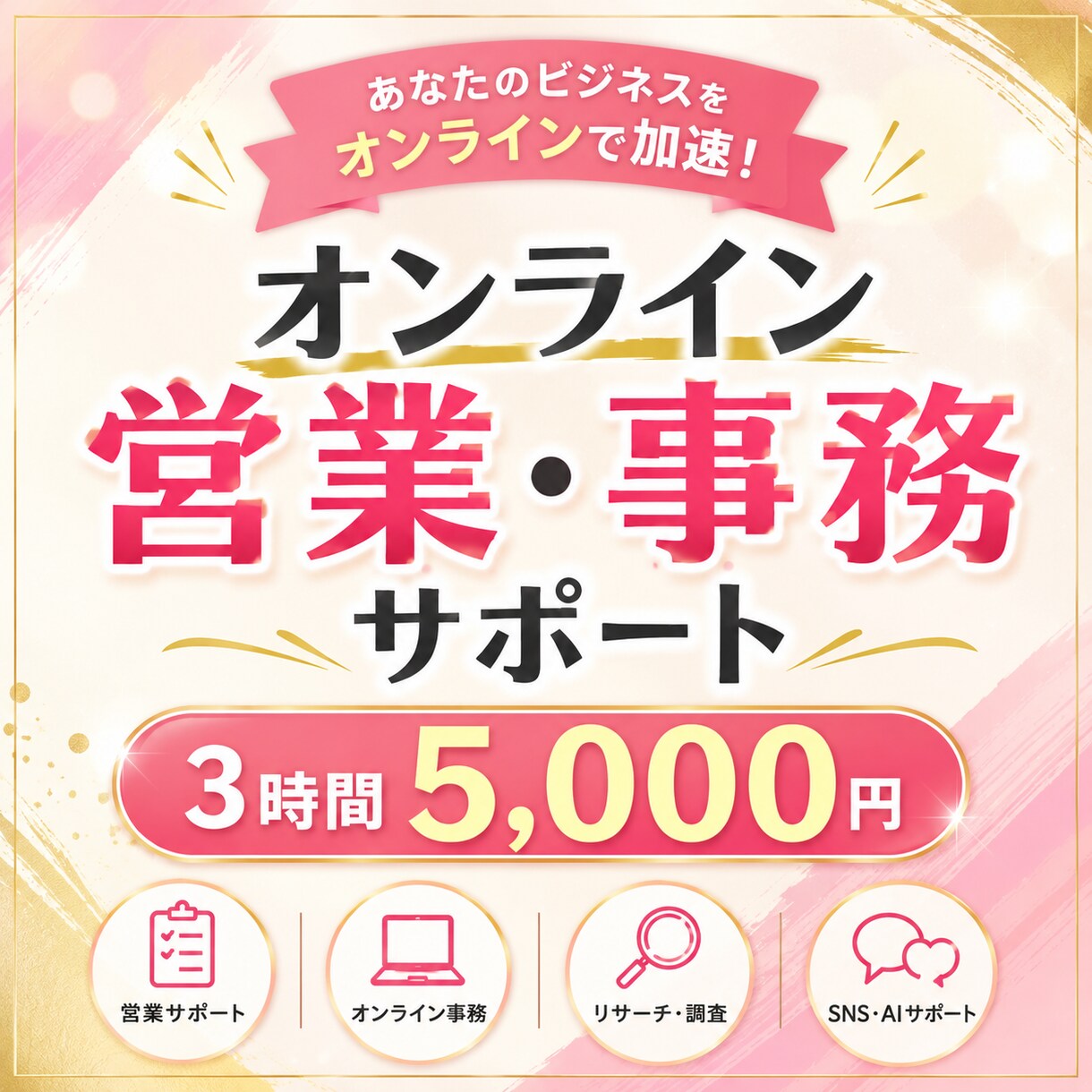 オンライン秘書・営業サポートを承ります 「忙しくて手が回らない」を解決！営業・事務をサポートします イメージ1