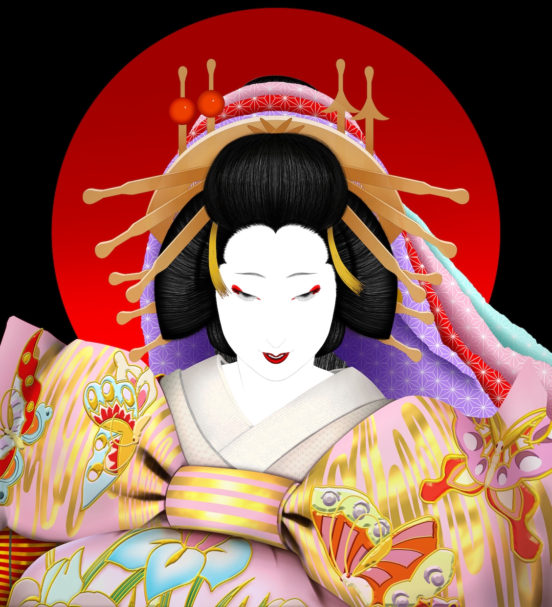 和風イラスト描きます 妖美で非日常感のあふれる繊細な絵が欲しい方へ イメージ1