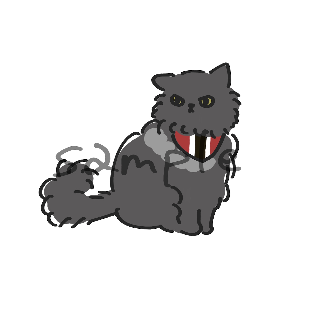 猫限定！ゆるかわ動物イラスト描きます 猫のゆるかわ動物イラスト描きます。ペットの記念や似顔絵に！ イメージ4