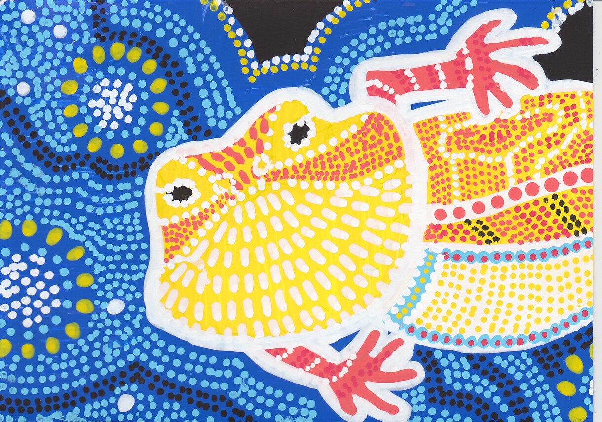 アボリジナルアート風に動物のイラストを描きます インパクト大！ヘッダーやアイコン、お部屋のインテリアなどに イメージ2