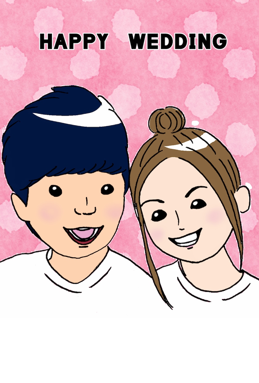 癒されるほっこりかわいい似顔絵描きます ウェルカムボード、プレゼント、SNSのアイコン利用に イメージ1