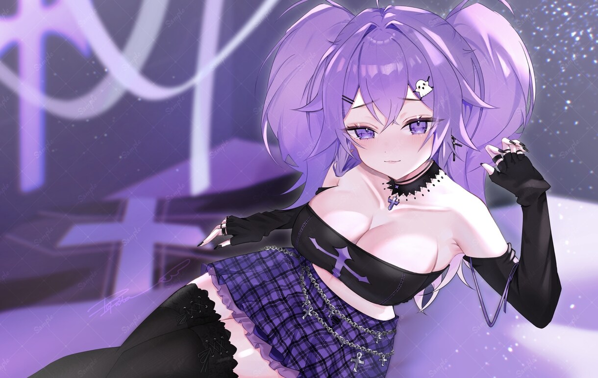 魅力的でかわいい×キラキラな女の子を描きます サムネや歌ってみた等にご使用いただけます！ イメージ4