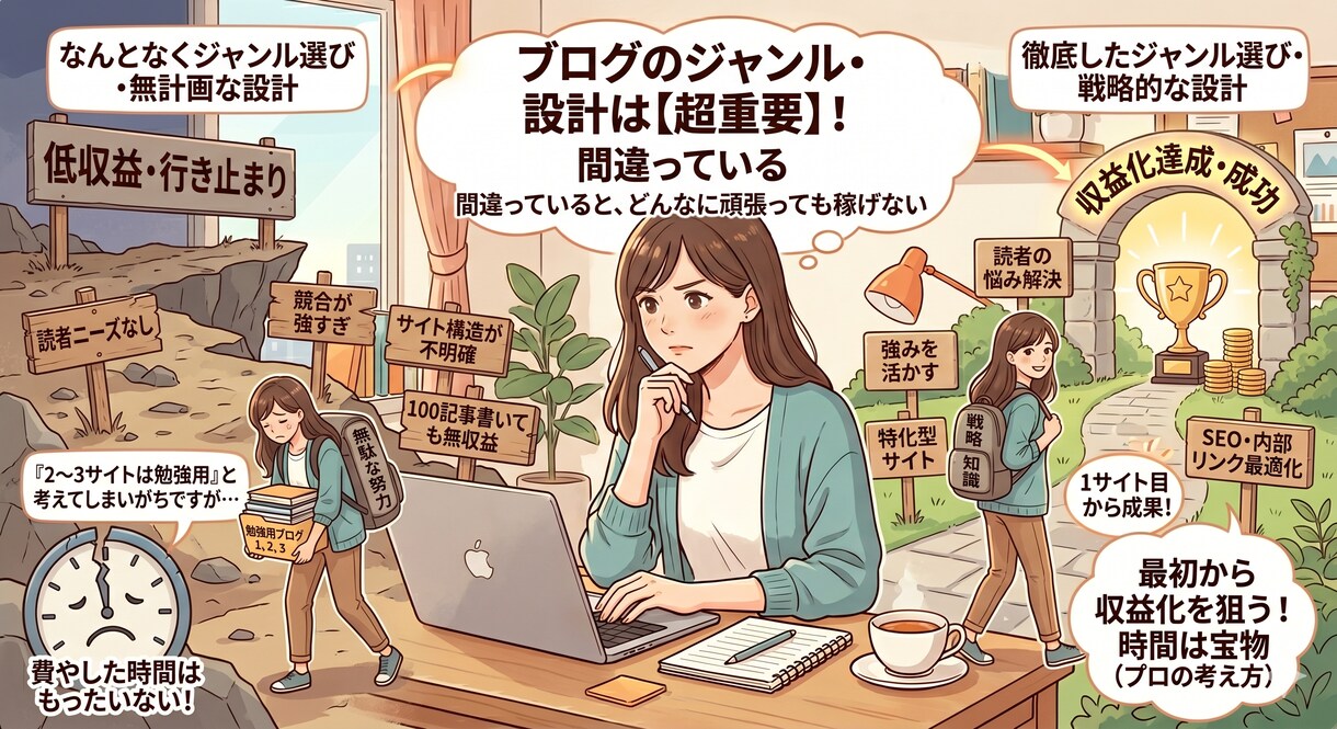 ブログサイトの構築・記事作成をします 初心者がつまづきやすいサイト設計をサポート！ イメージ4