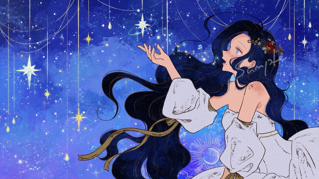 歌ってみたやアイコンに！女の子イラストを制作します 世界観重視のおしゃれなイラスト｜修正2回まで◎ イメージ5
