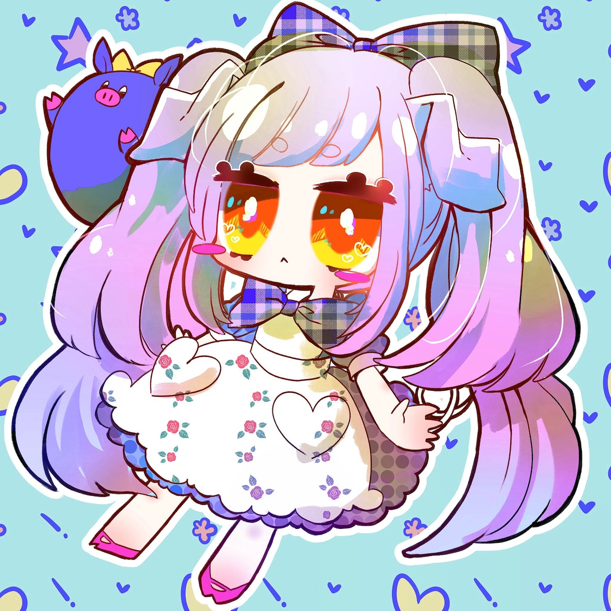 即日対応！ゆめかわアイコン描きます ゆめかわいいに極振りしたきらきらアイコン描きます！ イメージ5