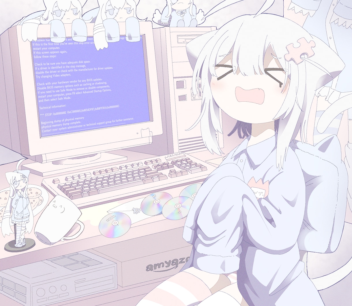 可愛い女の子をお描きします 病み可愛い、ゆる可愛いなどお客様好みのイラストをお届け… イメージ8