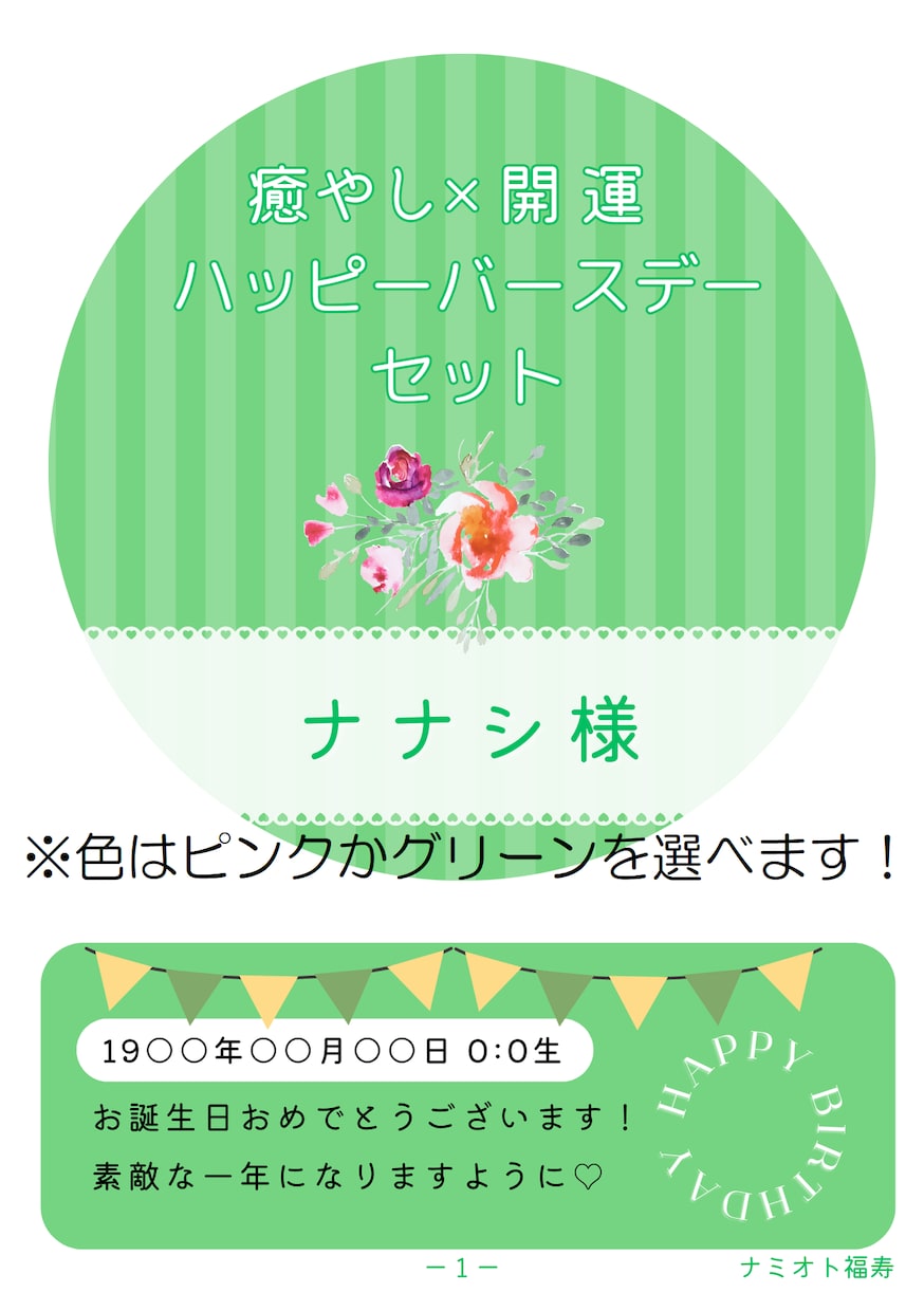 4月生まれの方限定で占います PDFでもお届け！癒やしと開運のハッピーバースデーセット！ イメージ7