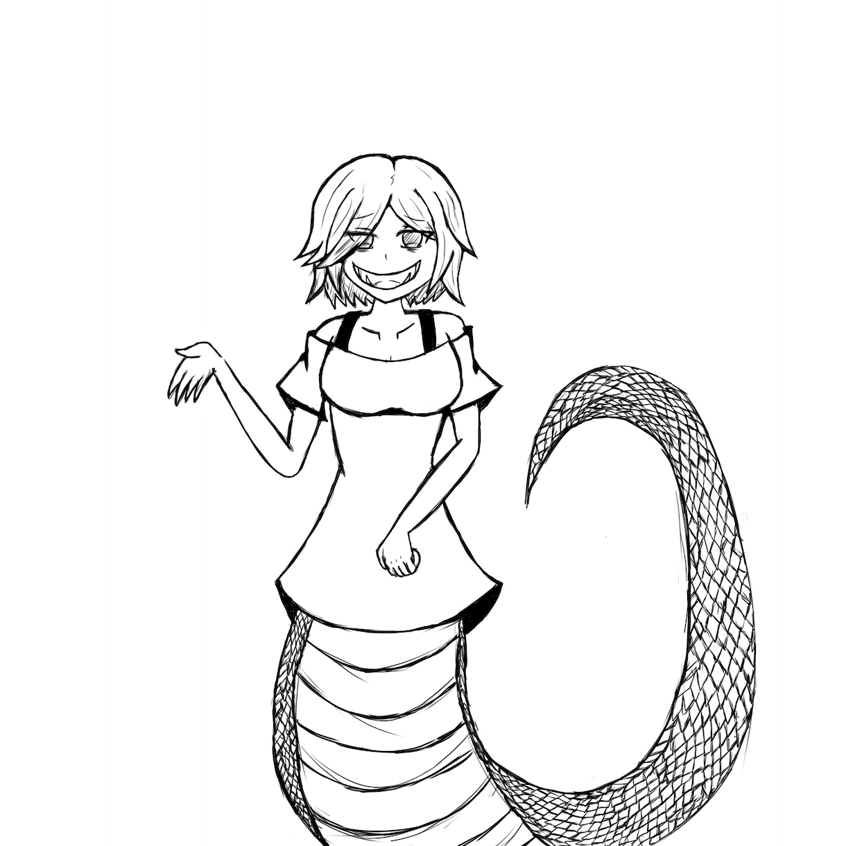 人外キャラを専門にオリジナルキャラクターを描きます 人外キャラ専門でオリキャラを描きます イメージ2