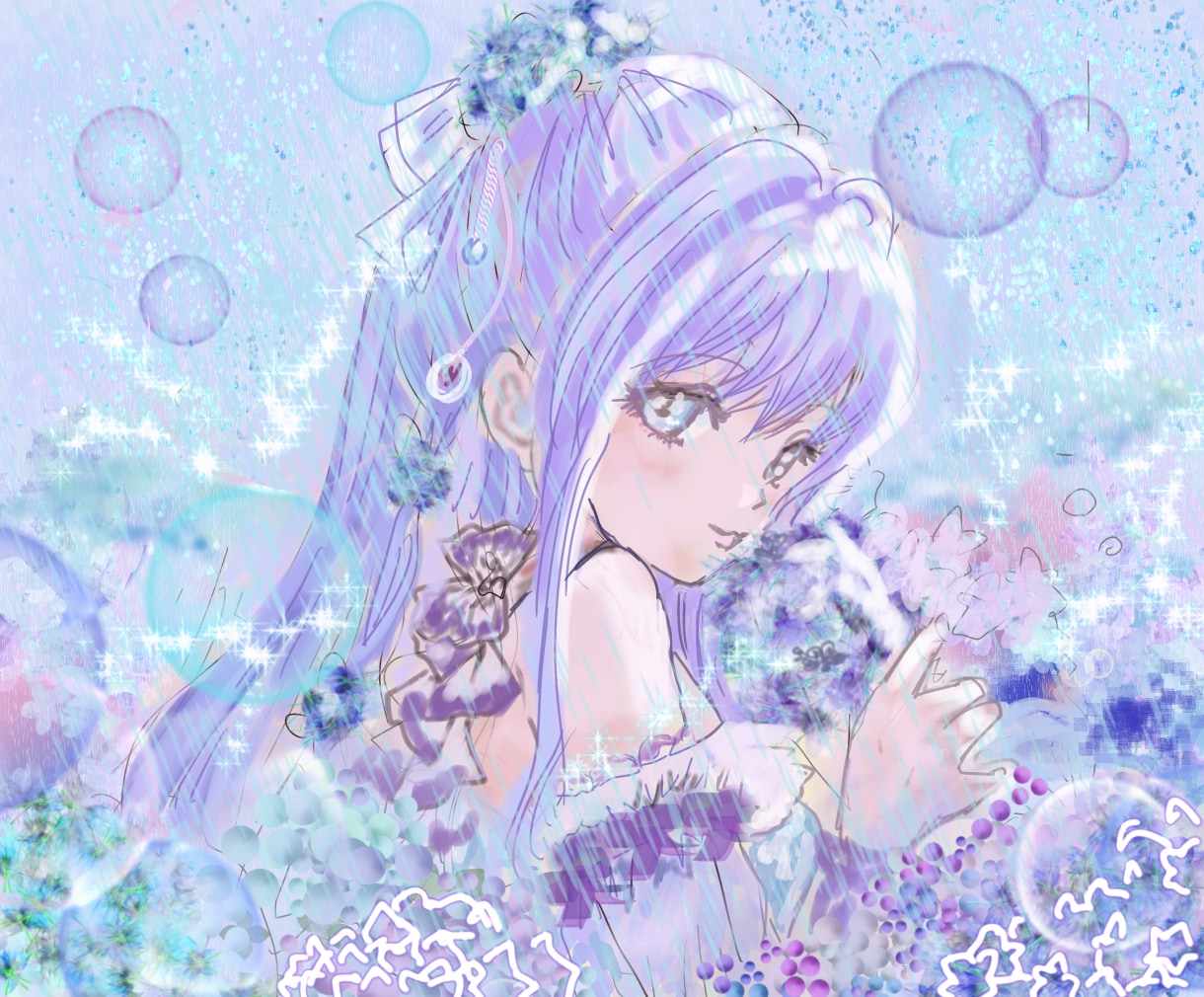 SNSアイコン・配信用のイラストサムネイル描きます エモくって可愛いメルヘンファンタジーなあなただけの1枚を。 イメージ5