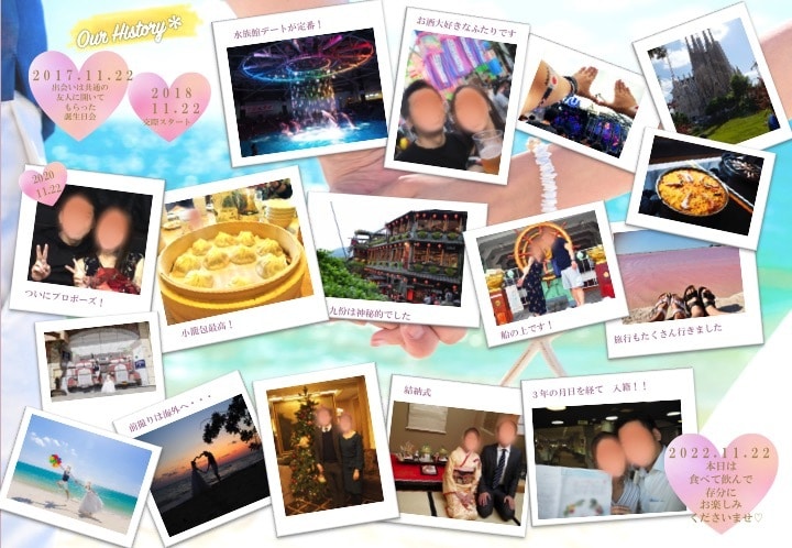 結婚式プロフィールブックテンプレートをご提供します ゼクシィ掲載経験あり◆席次表テンプレ付◆そのまま使える挨拶文 イメージ5