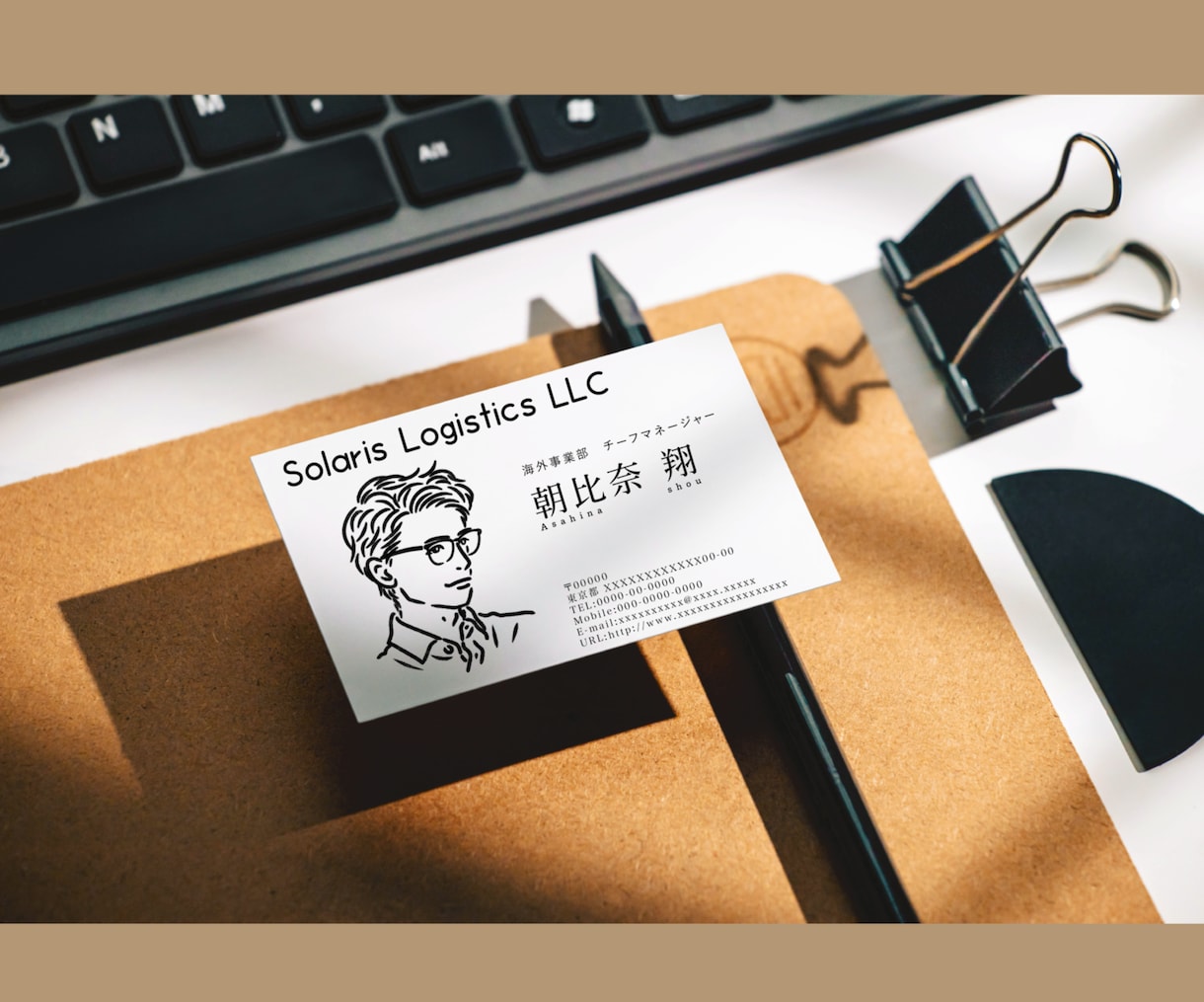 似顔絵名刺◆お名刺１００枚印刷納品込みで作成します AI無し！イラストレーターでしっかりデザイン作成します！ イメージ10