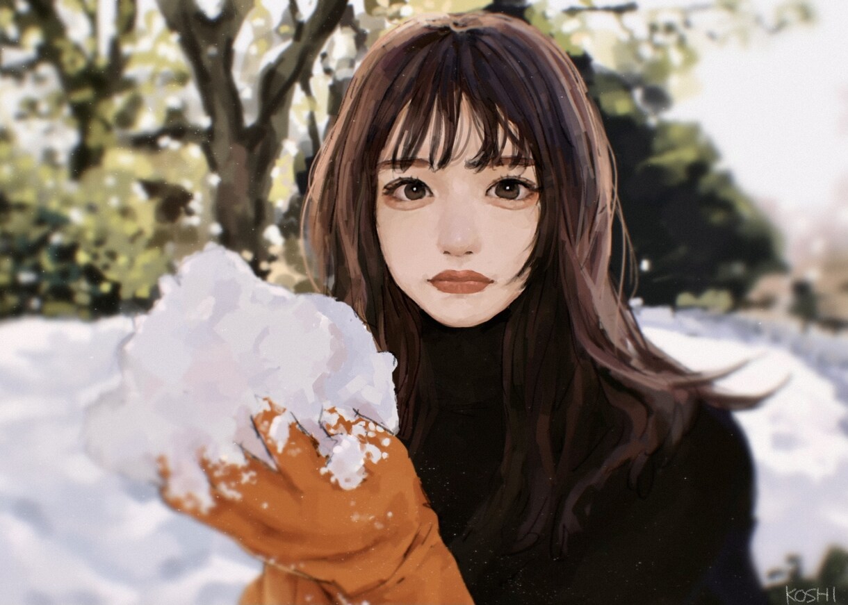 写真を元に雰囲気あるイラストを描かせていただきます SNSのアイコンやプレゼントなどに！ イメージ2