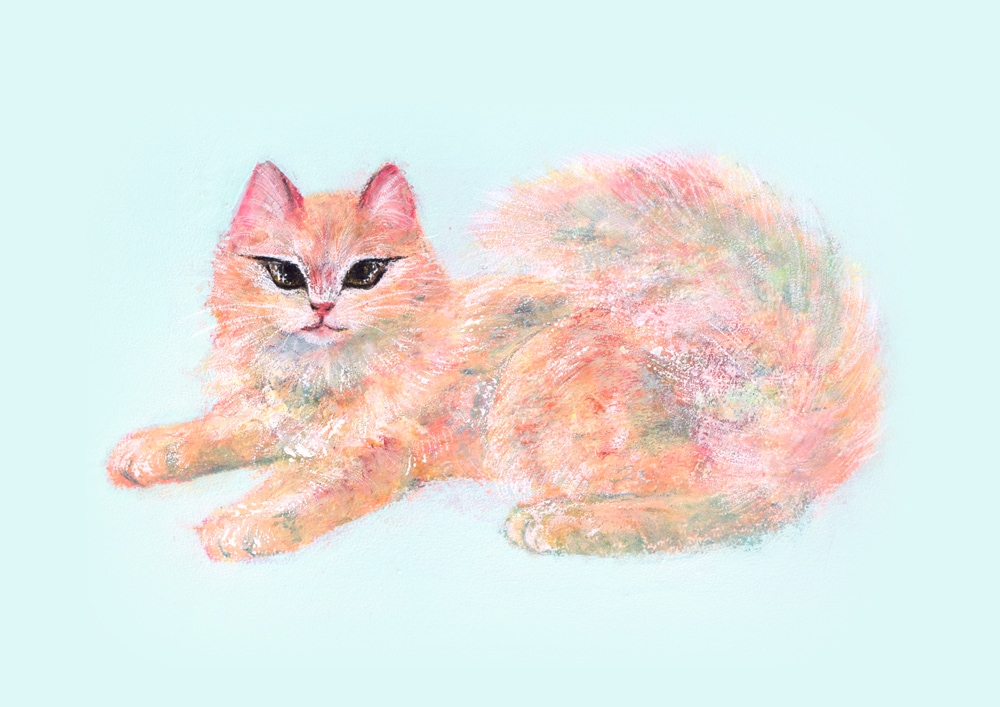 アナログ制作で動物を描きます オイルクレパスを使った繊細で優しいタッチです イメージ2
