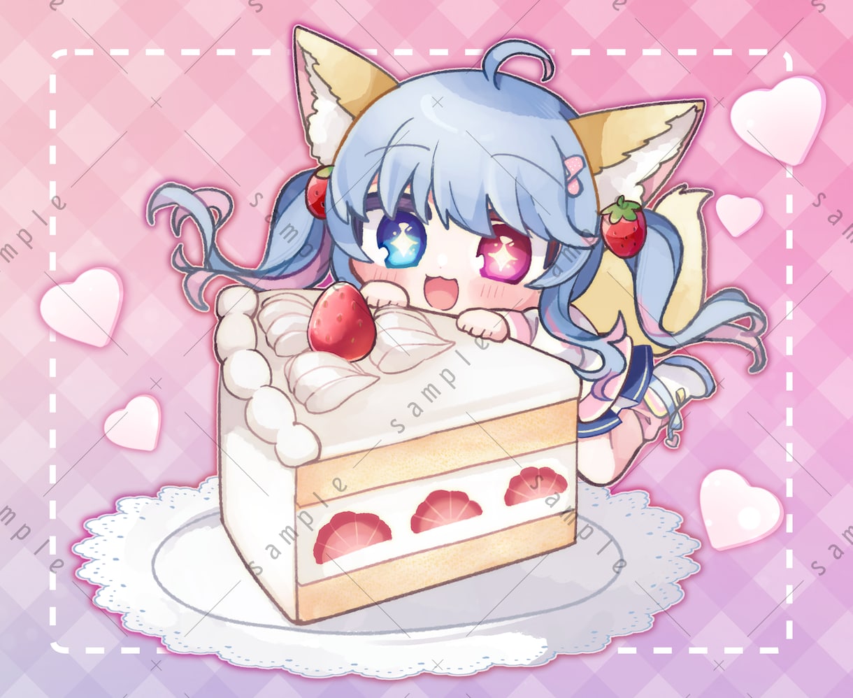 デフォルメイラストお描きします Xの告知やポスト、グッズなどにご利用いただけます！ イメージ7