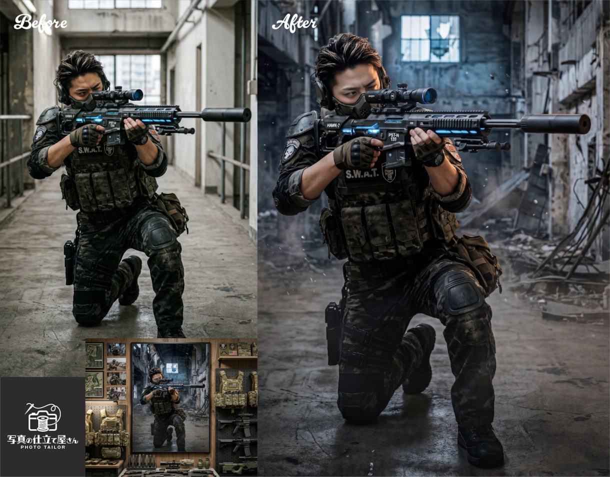 コスプレ写真を2.5次元の極上品質へ加工します 歴20年のプロ技術×最新AIで世界観を再現する背景合成を提供 イメージ7