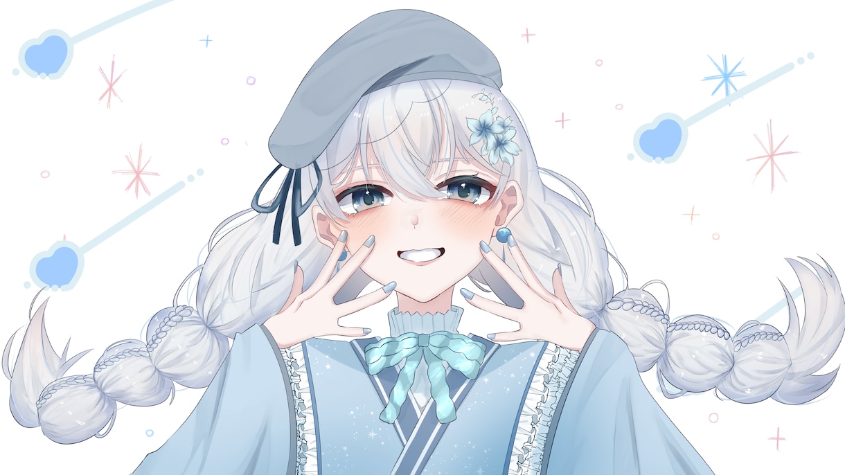 SNSや配信で使えるイラストを描かせていただきます Vtuber様・配信者様・活動者様にぴったりの一枚を イメージ4