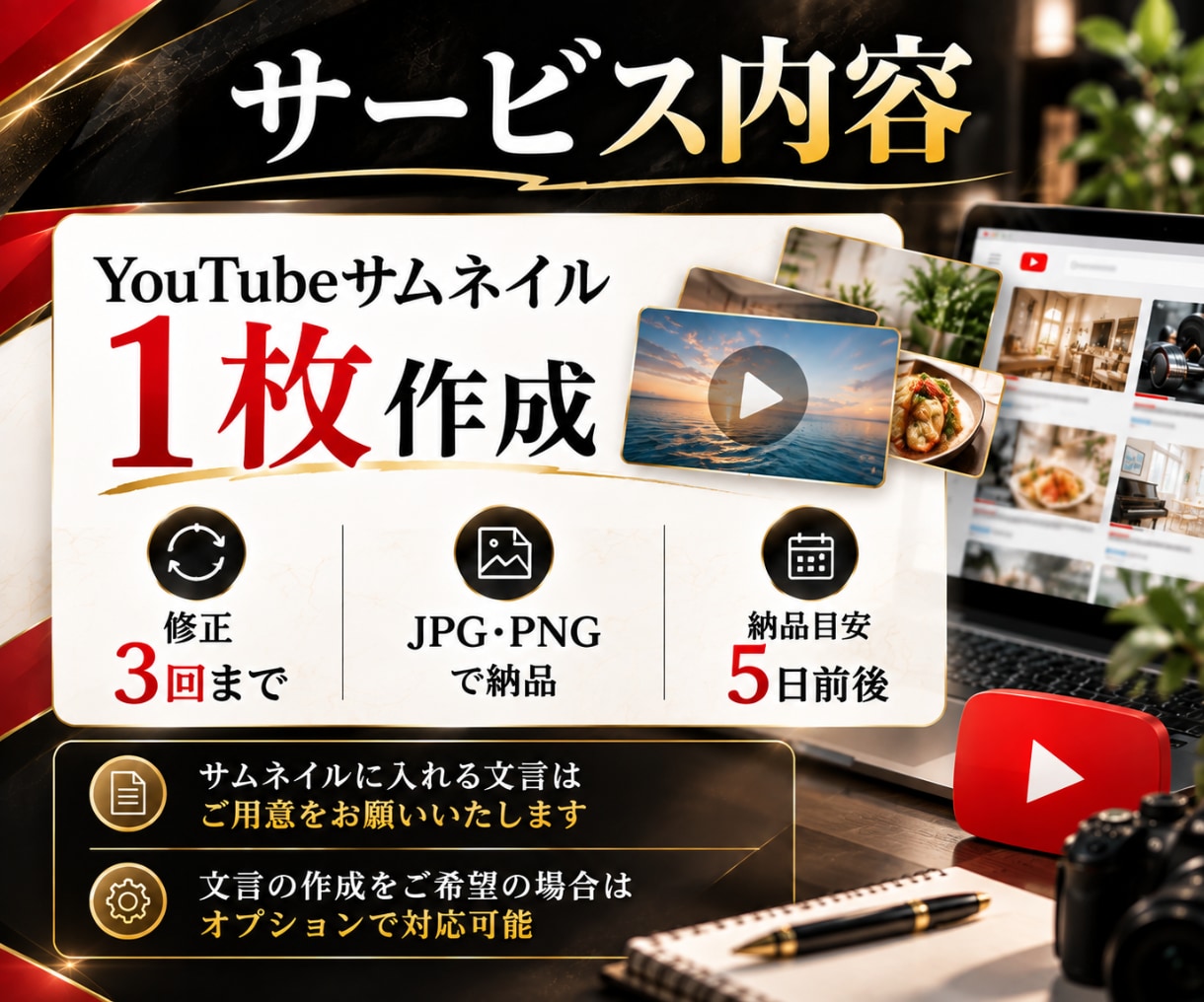 集客につながるYouTubeサムネイル作ります 店舗/整骨院/サロン/教室/フリーランス/画像/デザイン イメージ4