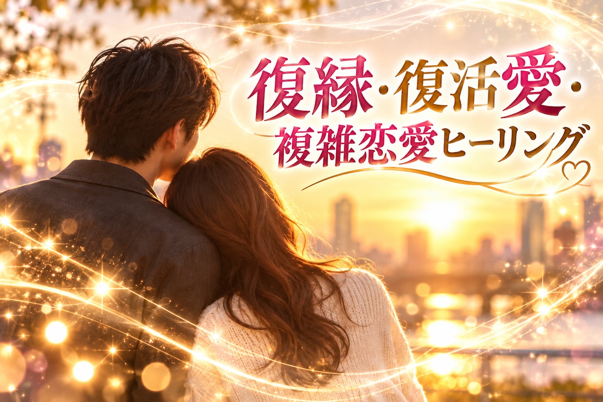 復縁・複雑な恋の願いをヒーリングで支えます もう一度、愛し愛される幸せへ♡大切な恋に希望の光を イメージ1